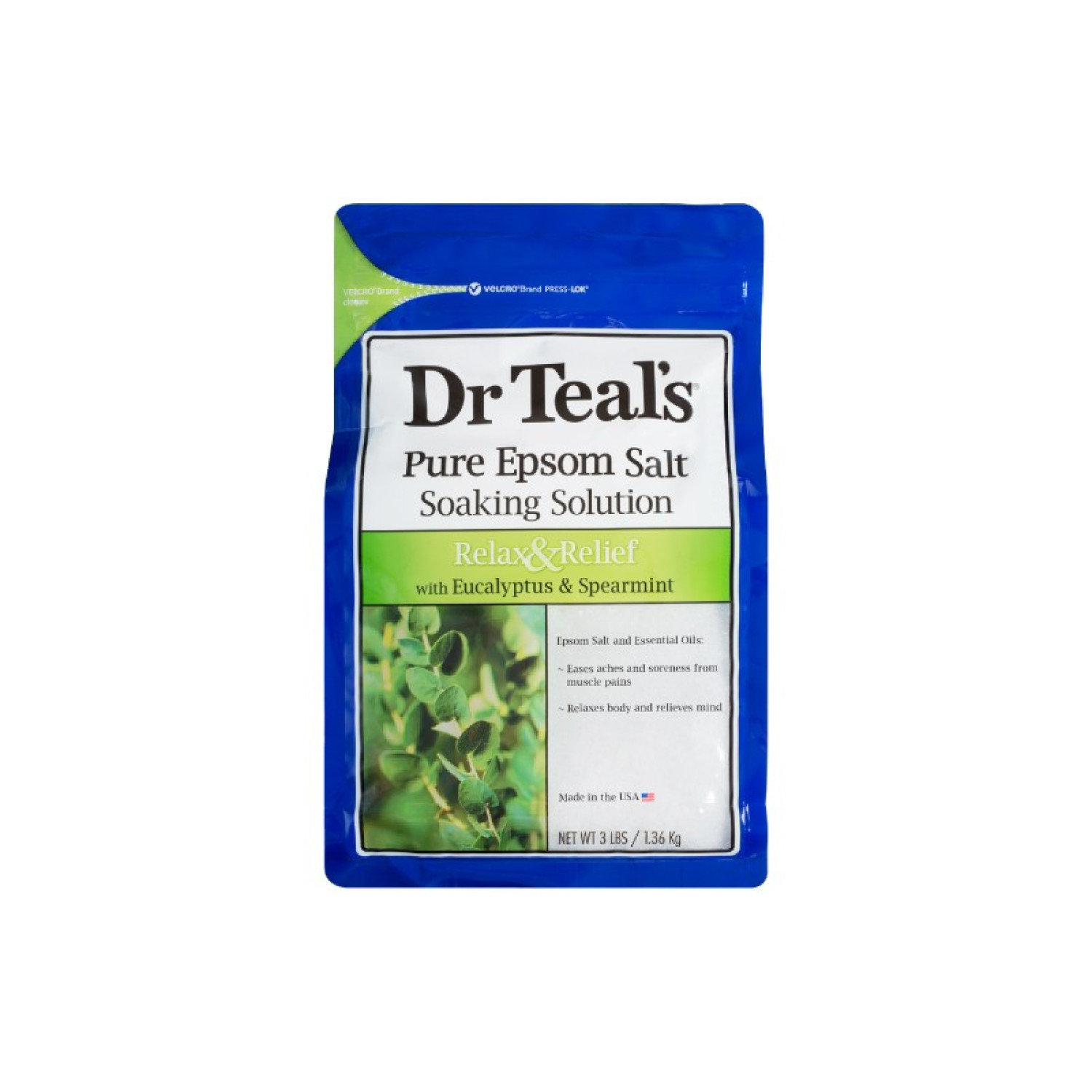 Dr Teal's Dr Teal’s Pure Epsom Salt Soaking Solution Relax & Purify with Eucalyptus & Spearmint