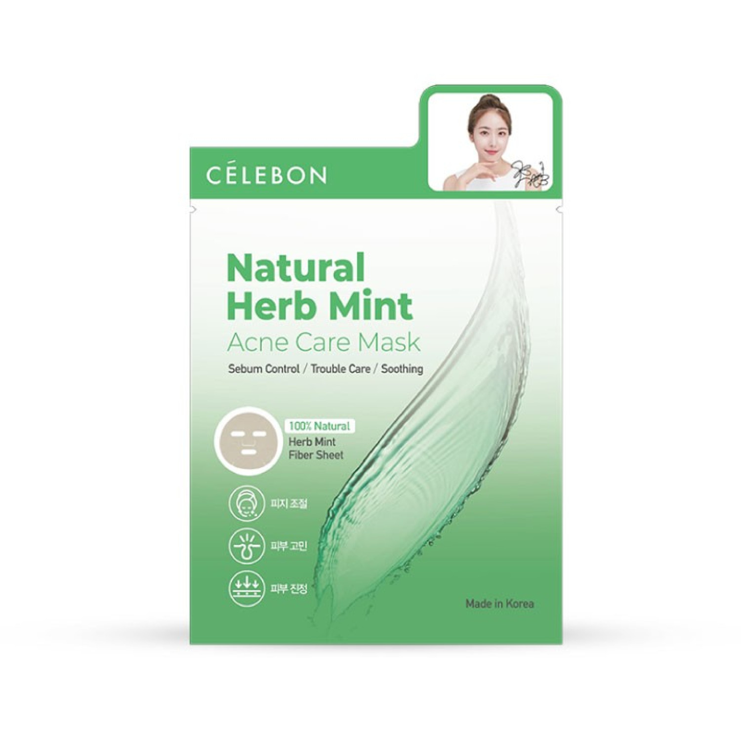 Celebon Celebon Natural Herb Mint Acne Care Mask