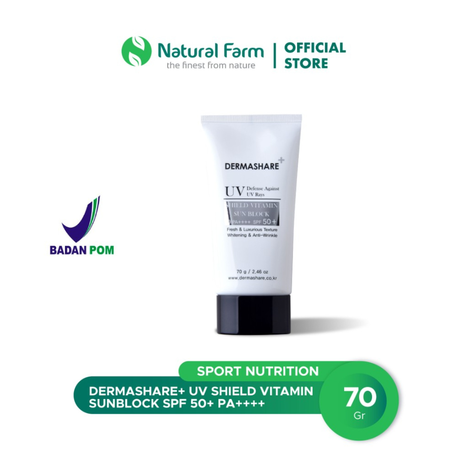 DERMASHARE Dermashare UV Shield Vitamin Sunblock SPF 50+ PA++++