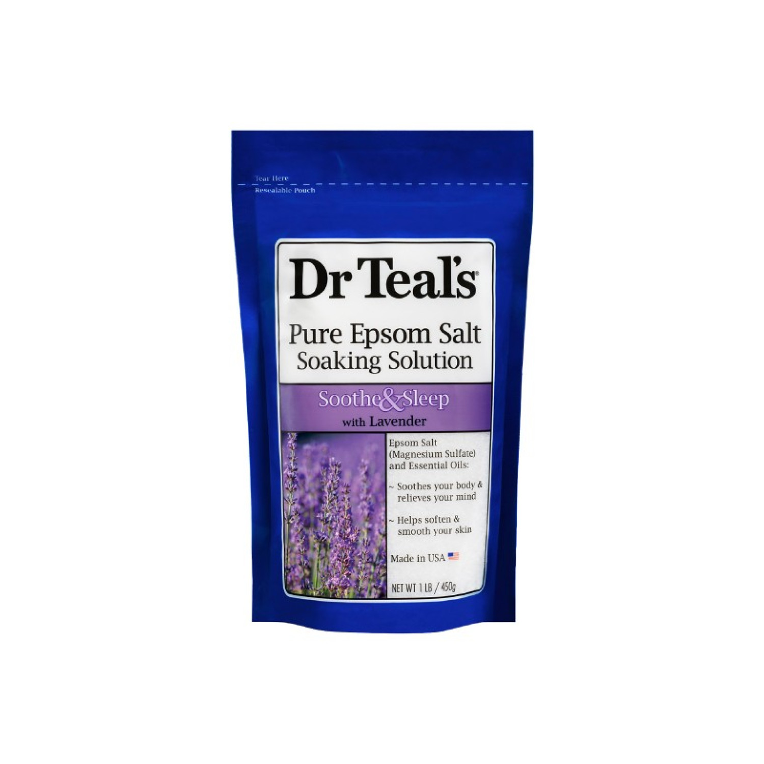 Dr Teal's Dr Teal’s Pure Epsom Salt Soaking Solution Calm & Sleep with Lavender