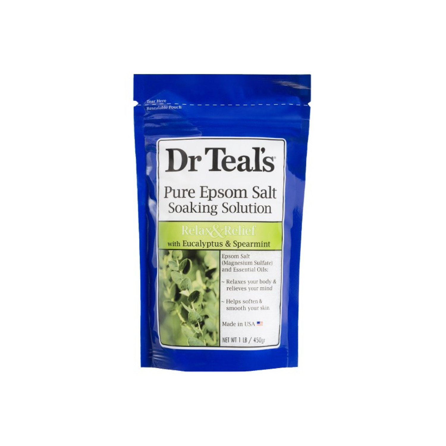 Dr Teal's Dr Teal’s Pure Epsom Salt Soaking Solution Relax & Purify with Eucalyptus & Spearmint