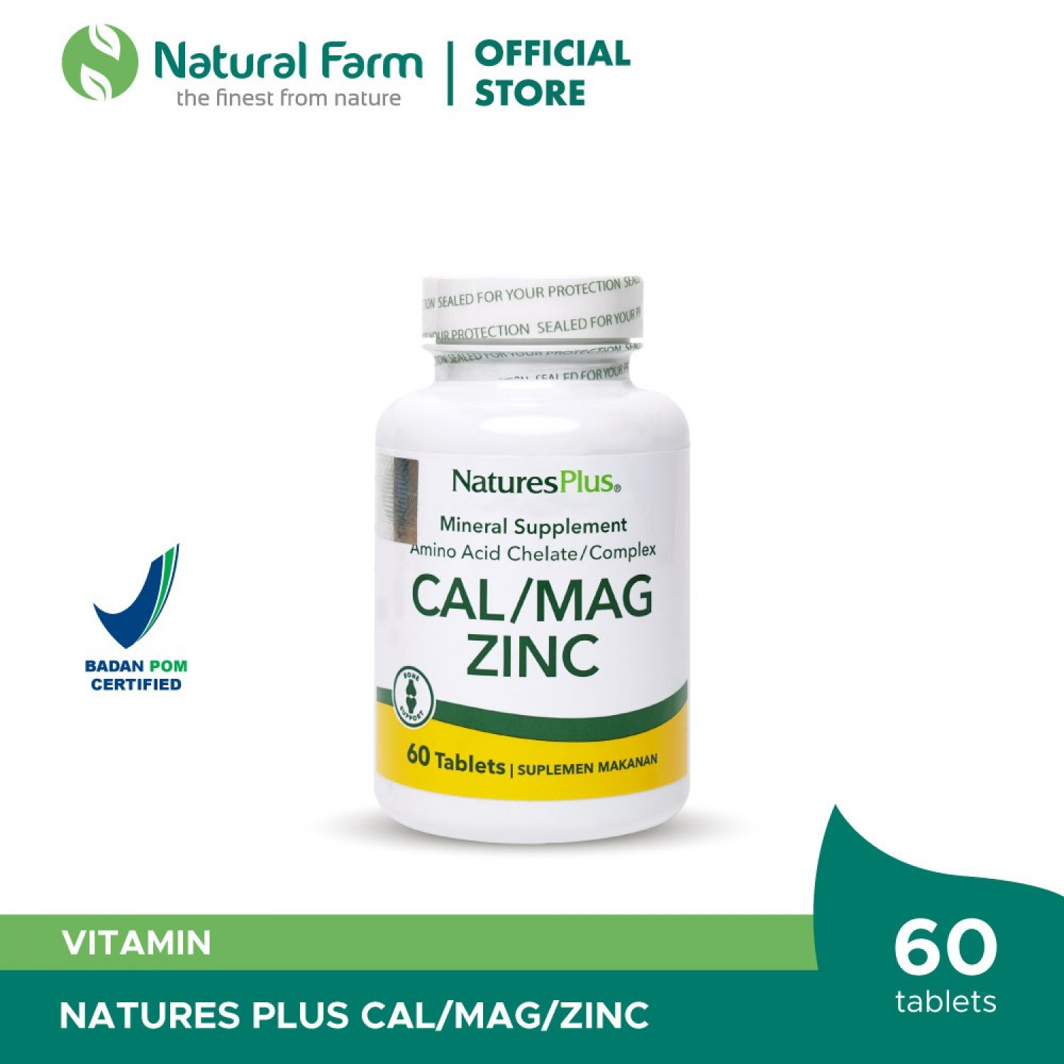 Natures Plus Natures Plus Cal Mag Zinc