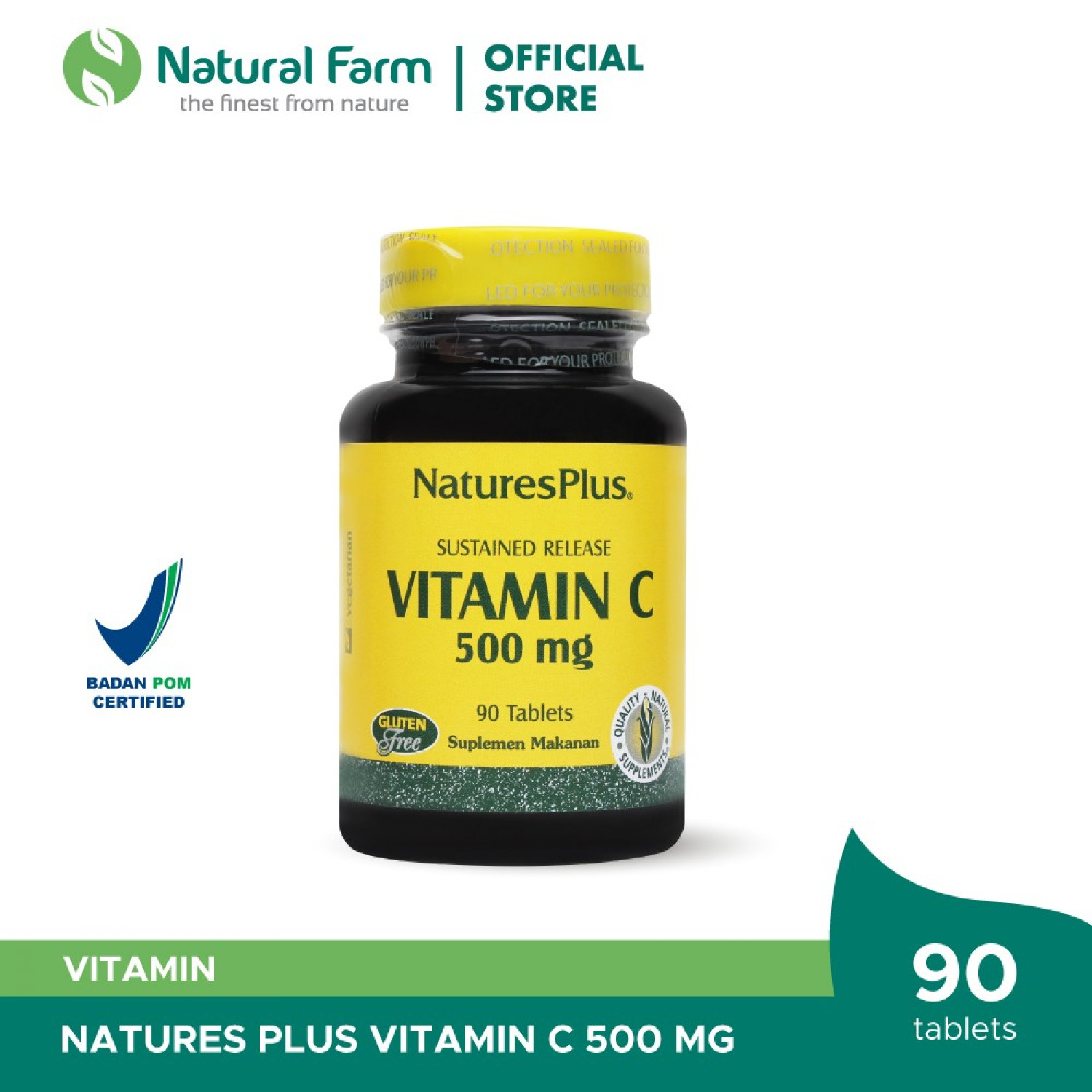 Natures Plus Natures Plus Vitamin C 500mg S/R