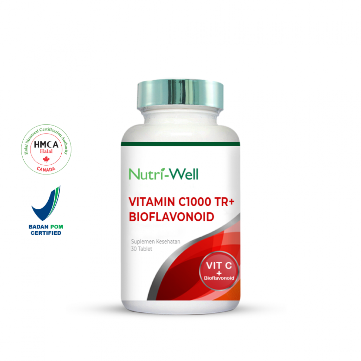 Nutriwell Vitamin C buffered 1000mg Time Release + Bioflavonoid 