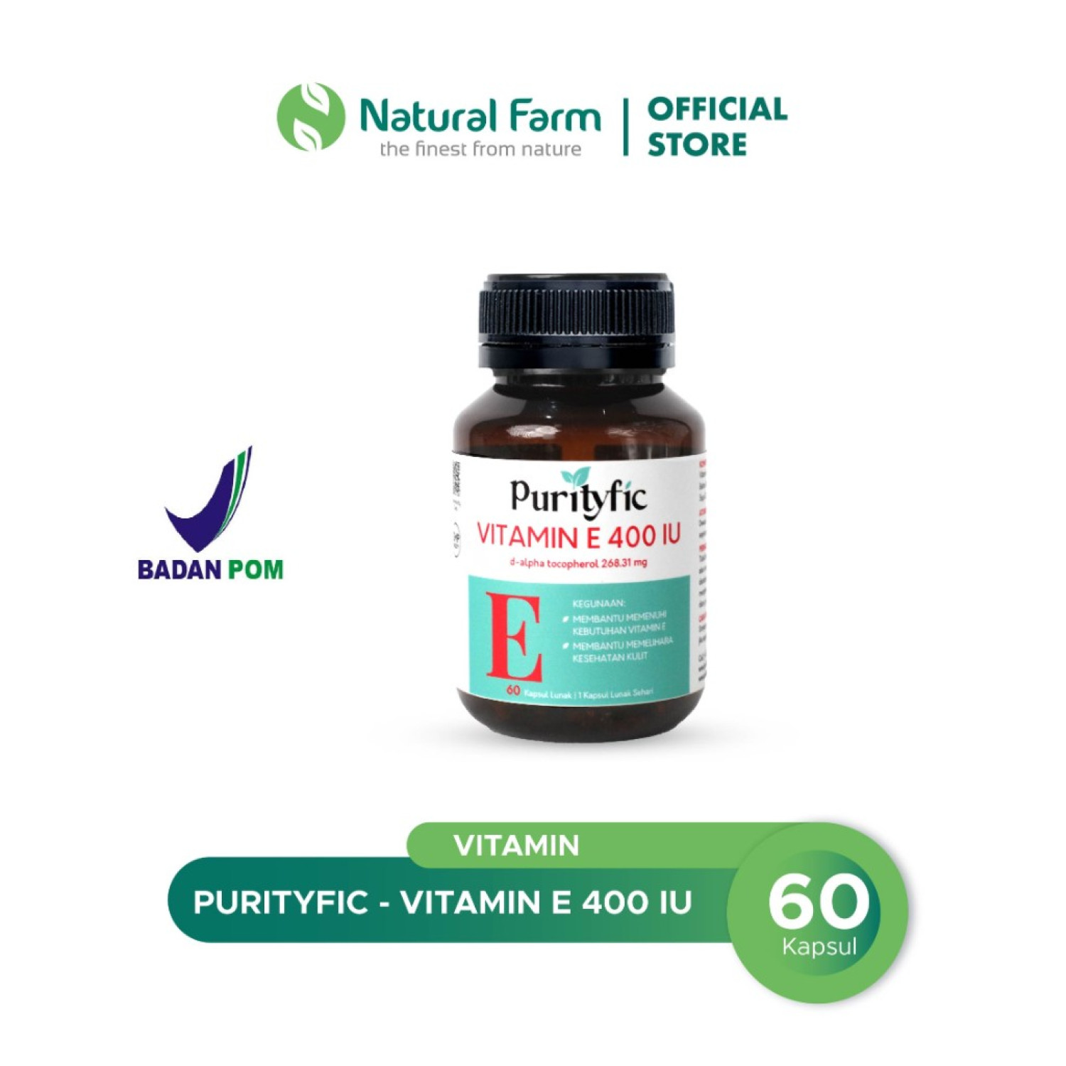 Purityfic Vitamin E 400 IU 