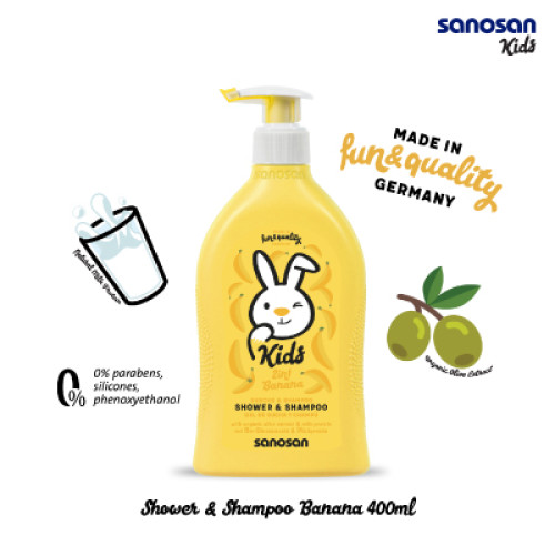 SANOSAN Kids Shower & Shampoo Banana 