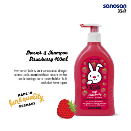 SANOSAN Kids Shower & Shampoo Strawberry 